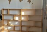 Estanterías de madera con huecos asimétricos (2 unidades)