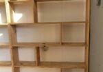 Estanterías de madera con huecos asimétricos (2 unidades)