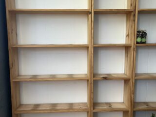 Estanterías de madera de baldas (3 unidades)