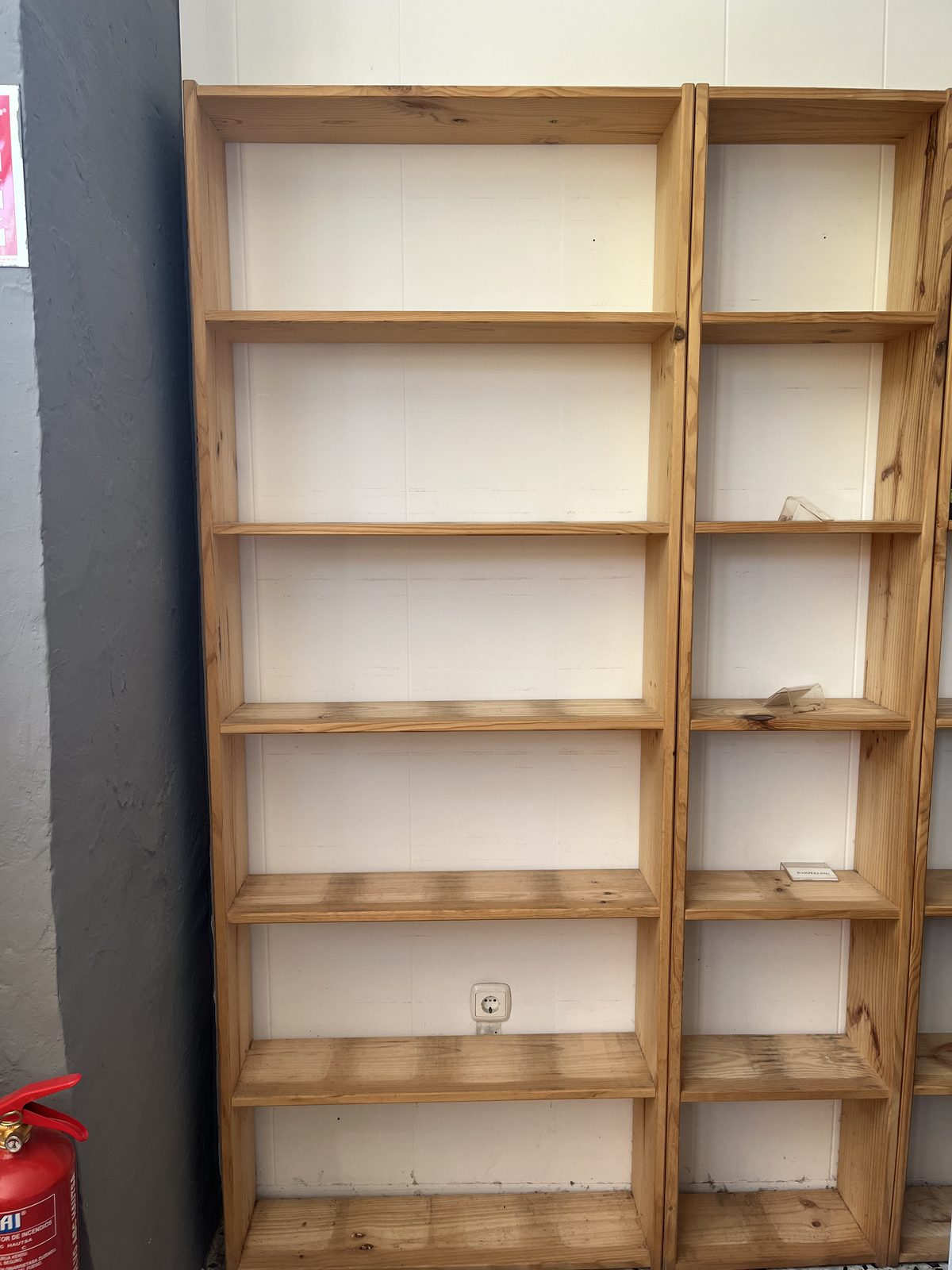Estanterías de madera de baldas (3 unidades)