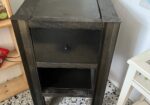 Burdinazko mahai osagarria tiraderarekin — 3. argazkia