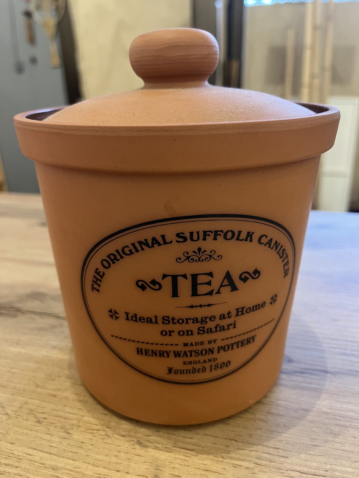 Tarro de barro para té