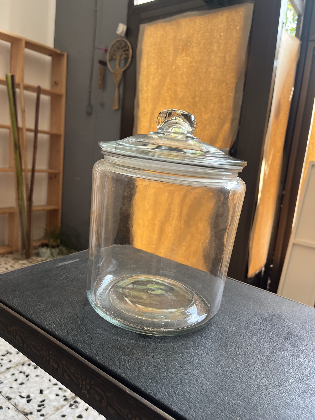 Tarro de cristal con tapa